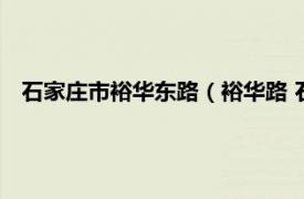 石家庄市裕华东路（裕华路 石家庄裕华路相关内容简介介绍）