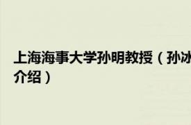 上海海事大学孙明教授（孙冰冰 上海海事大学讲师相关内容简介介绍）