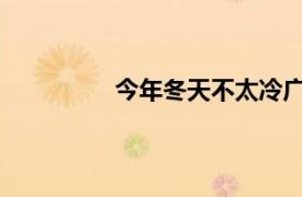 今年冬天不太冷广帅电影相关内容介绍