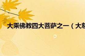 大乘佛教四大菩萨之一（大慈悲菩提明宗相关内容简介介绍）