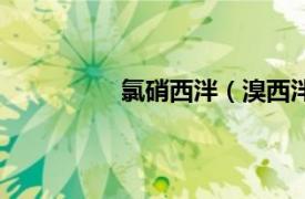 氯硝西泮（溴西泮相关内容简介介绍）