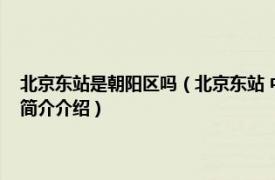 北京东站是朝阳区吗（北京东站 中国北京市朝阳区境内铁路车站相关内容简介介绍）