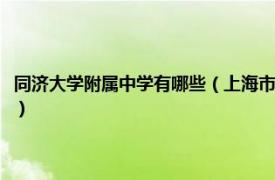 同济大学附属中学有哪些（上海市同济大学第一附属中学相关内容简介介绍）