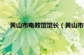 黄山市电教馆馆长（黄山市电化教育馆相关内容简介介绍）