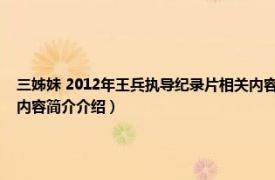 三姊妹 2012年王兵执导纪录片相关内容简介介绍（三姊妹 2012年王兵执导纪录片相关内容简介介绍）