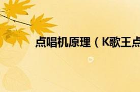 点唱机原理（K歌王点唱机相关内容简介介绍）