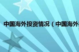 中国海外投资情况（中国海外投资年度人物相关内容简介介绍）