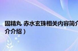 固精丸 赤水玄珠相关内容简介介绍（固精丸 赤水玄珠相关内容简介介绍）