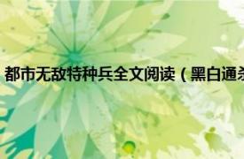 都市无敌特种兵全文阅读（黑白通杀：都市无敌特种兵相关内容简介介绍）