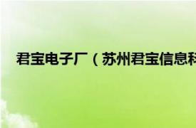 君宝电子厂（苏州君宝信息科技有限公司相关内容简介介绍）