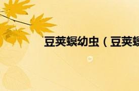 豆荚螟幼虫（豆荚螟蛾相关内容简介介绍）