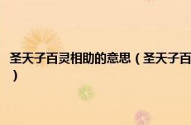 圣天子百灵相助的意思（圣天子百灵相助大将军八面威风相关内容简介介绍）