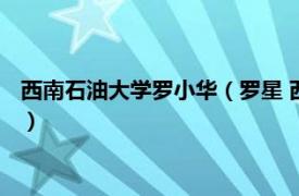 西南石油大学罗小华（罗星 西南石油大学讲师相关内容简介介绍）