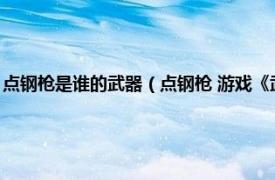 点钢枪是谁的武器（点钢枪 游戏《武林外传》中的武器相关内容简介介绍）