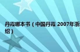 丹霞哪本书（中国丹霞 2007年浙江摄影出版社出版的图书相关内容简介介绍）