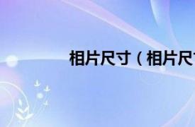 相片尺寸（相片尺寸相关内容简介介绍）