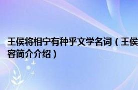 王侯将相宁有种乎文学名词（王侯将相宁有种乎：全民笑读《史记》相关内容简介介绍）