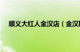 顺义大红人金汉店（金汉斯 顺义店相关内容简介介绍）