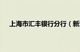 上海市汇丰银行分行（新汇丰银行相关内容简介介绍）