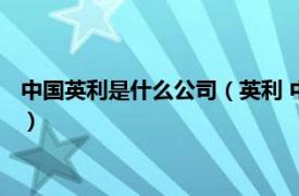 中国英利是什么公司（英利 中国香港有限公司相关内容简介介绍）