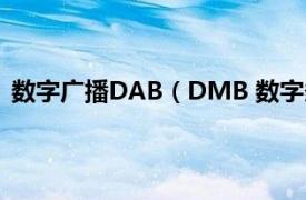 数字广播DAB（DMB 数字多媒体广播相关内容简介介绍）