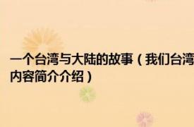 一个台湾与大陆的故事（我们台湾这些年：讲述台湾老百姓自己的故事相关内容简介介绍）