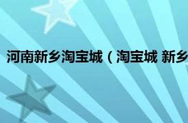 河南新乡淘宝城（淘宝城 新乡市淘宝城楼盘相关内容简介介绍）