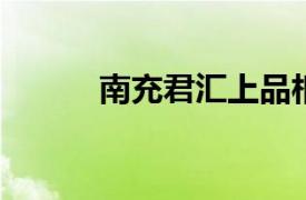 南充君汇上品相关内容简介介绍