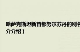 哈萨克斯坦新首都努尔苏丹的别名是（喀土穆 苏丹共和国首都相关内容简介介绍）