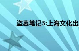 盗墓笔记5:上海文化出版社2011年出版图书简介