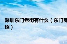 深圳东门老街有什么（东门商业街 深圳东门老街相关内容简介介绍）