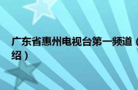 广东省惠州电视台第一频道（惠州市广播电视台相关内容简介介绍）