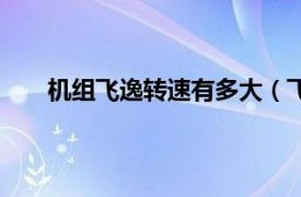 机组飞逸转速有多大（飞逸转速相关内容简介介绍）