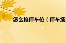 怎么抢停车位（停车场抢车位相关内容简介介绍）