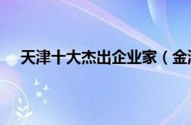 天津十大杰出企业家（金津 企业家相关内容简介介绍）