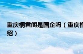 重庆桐君阁是国企吗（重庆桐君阁股份有限公司相关内容简介介绍）