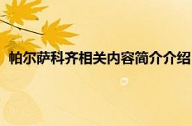 帕尔萨科齐相关内容简介介绍（帕尔萨科齐相关内容简介介绍）