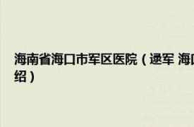 海南省海口市军区医院（逯军 海口市人民医院副主任医师相关内容简介介绍）