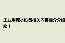 工业用纯水设备相关内容简介介绍怎么写（工业用纯水设备相关内容简介介绍）