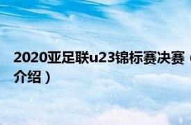 2020亚足联u23锦标赛决赛（亚洲U22男足锦标赛相关内容简介介绍）