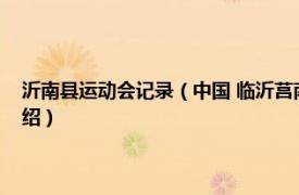 沂南县运动会记录（中国 临沂莒南第一届红色体育运动会相关内容简介介绍）