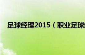 足球经理2015（职业足球经理2006相关内容简介介绍）