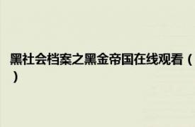 黑社会档案之黑金帝国在线观看（黑社会档案之黑金帝国相关内容简介介绍）