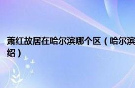 萧红故居在哈尔滨哪个区（哈尔滨市萧红故居历史文化街区相关内容简介介绍）