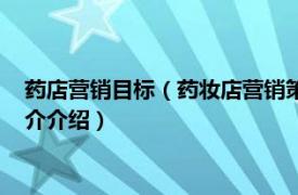 药店营销目标（药妆店营销策略：连锁药店的新蓝海相关内容简介介绍）