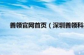 善领官网首页（深圳善领科技有限公司相关内容简介介绍）