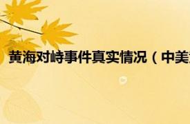 黄海对峙事件真实情况（中美黄海对峙事件相关内容简介介绍）