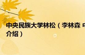 中央民族大学林松（李林森 中央民族大学副研究员相关内容简介介绍）