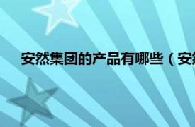 安然集团的产品有哪些（安然 企业品牌相关内容简介介绍）