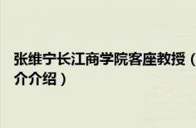 张维宁长江商学院客座教授（张维宁 长江商学院教师相关内容简介介绍）